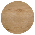 Kessler 3-piece Round Sculptural Wood Coffee Table Set Light Oak