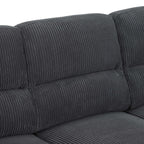 Vintage Inspired 3 Seat Sofa With Tufted Cushions