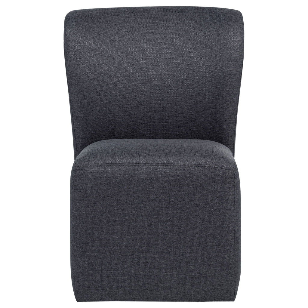 Jaelynn Upholstered Parsons Dining Side Chair Charcoal (Set of 2)
