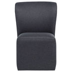 Jaelynn Upholstered Parsons Dining Side Chair Charcoal (Set of 2)