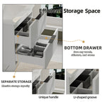 Modern Wall Mounted Floating Bathroom Vanity With Sink And Drawers