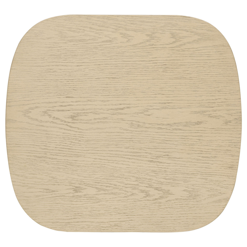 Kailani 2-piece Coastal Coffee and End Table Set Beige Oak