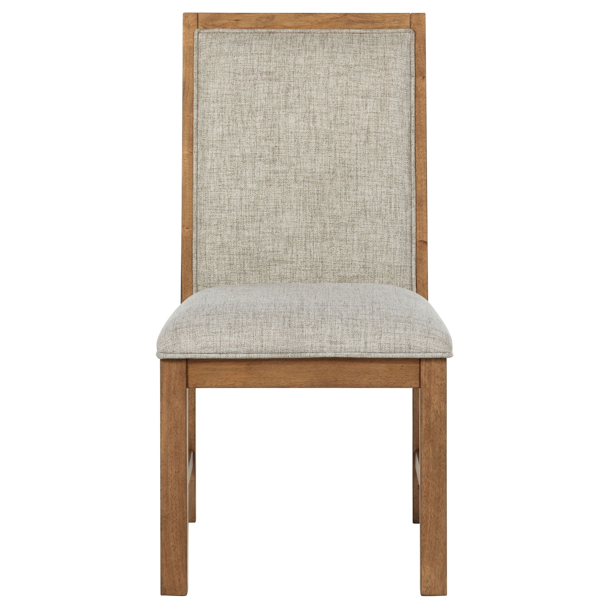 Bruner Upholstered Side Chair Natural Brown (Set of 2)