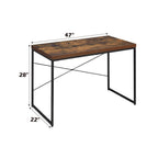 Bob - Writing Desk (Same Ac00906) - Weathered Oak & Black