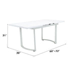 Palton - Dining Table - High Gloss White