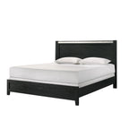 Contemporary Panel Bed With Accents