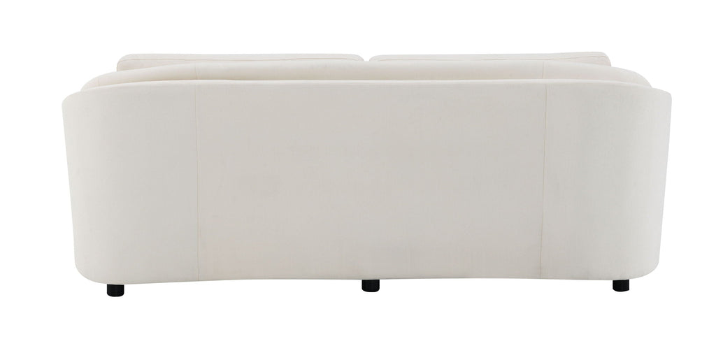 Mariko - Linen Sofa With 2 Toss Pillows - Beige