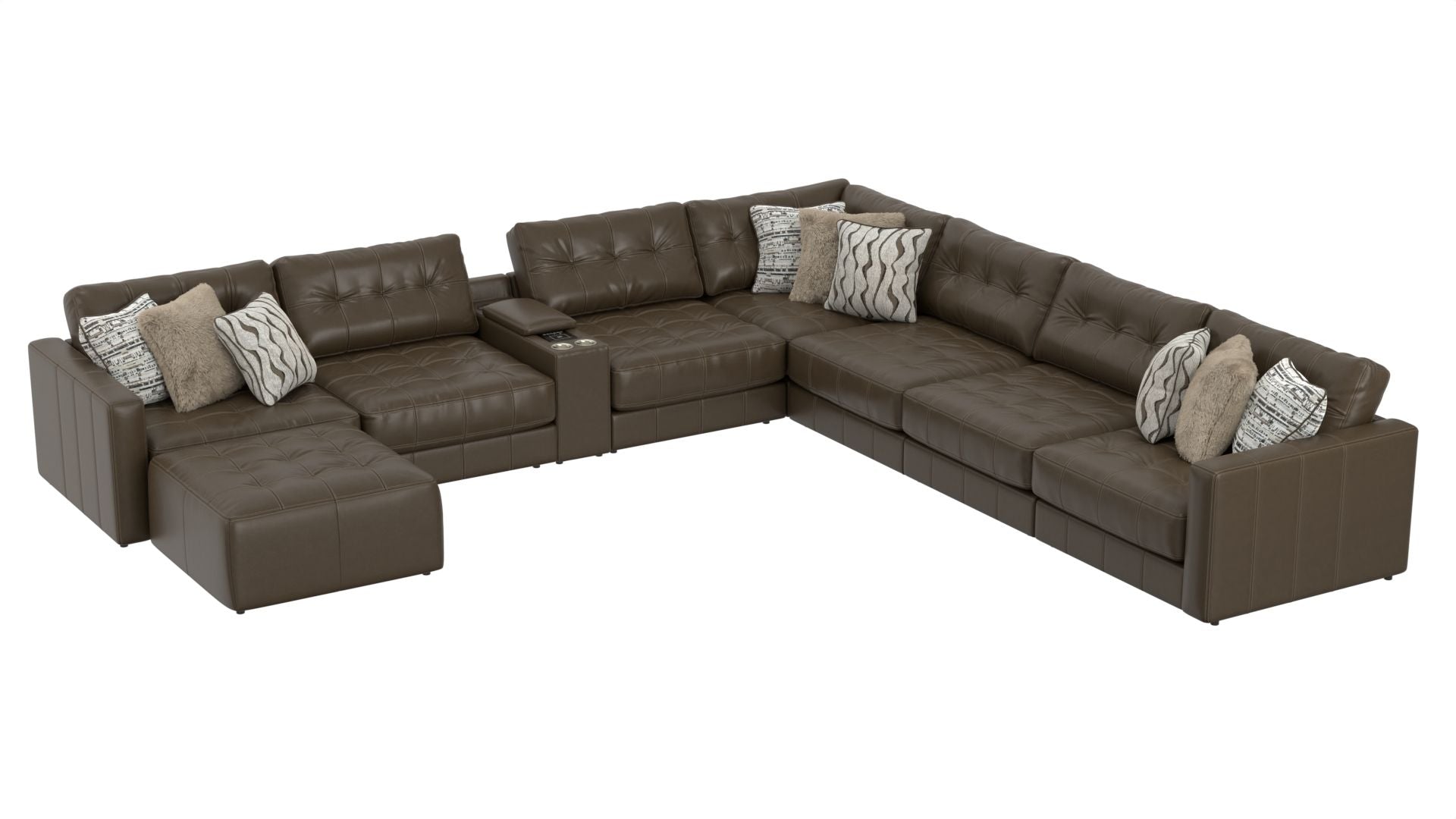 Siena - Modular Sectional And Cocktail Ottoman