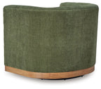 Jersonlow - Swivel Chair - Forest Green