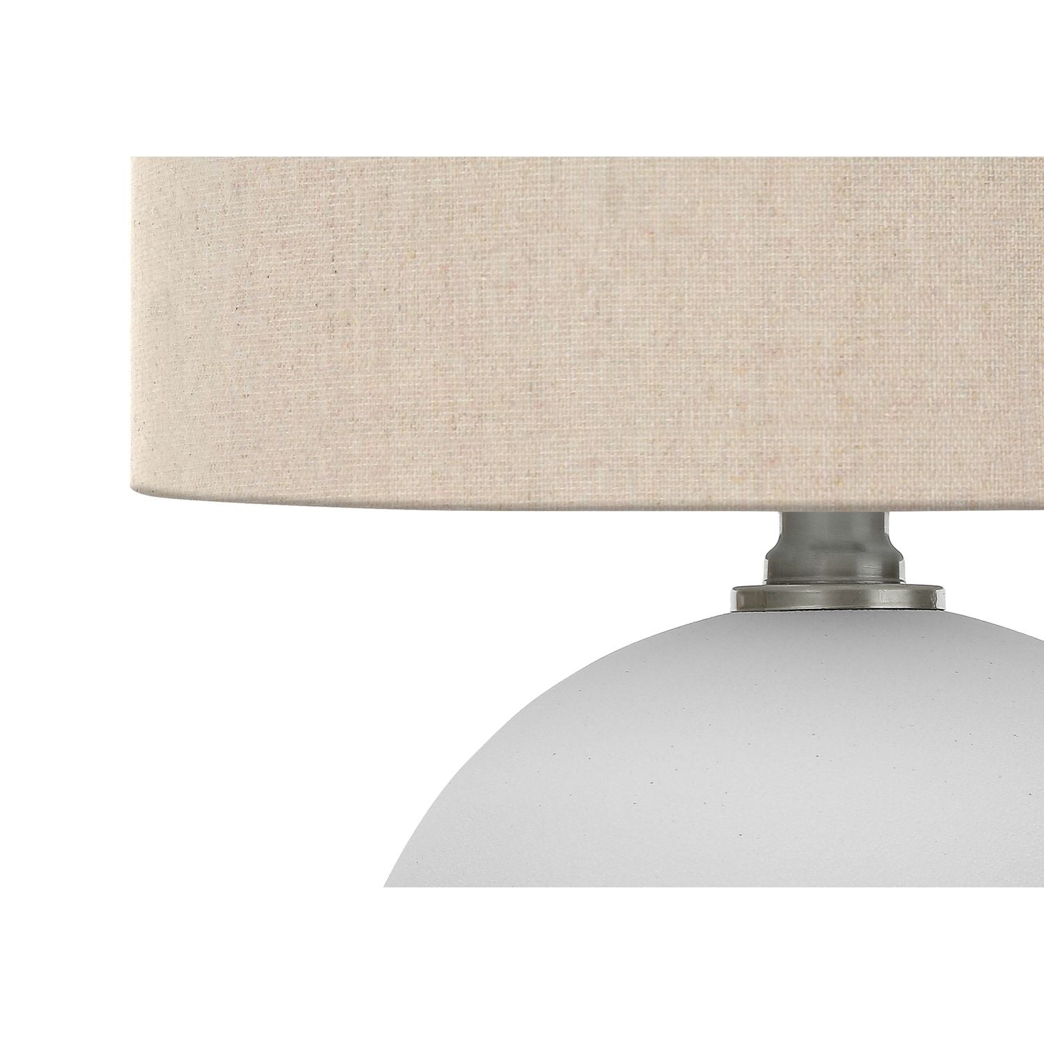 Contemporary Lighting, Table Lamp, Resin, Ceramic - Cream