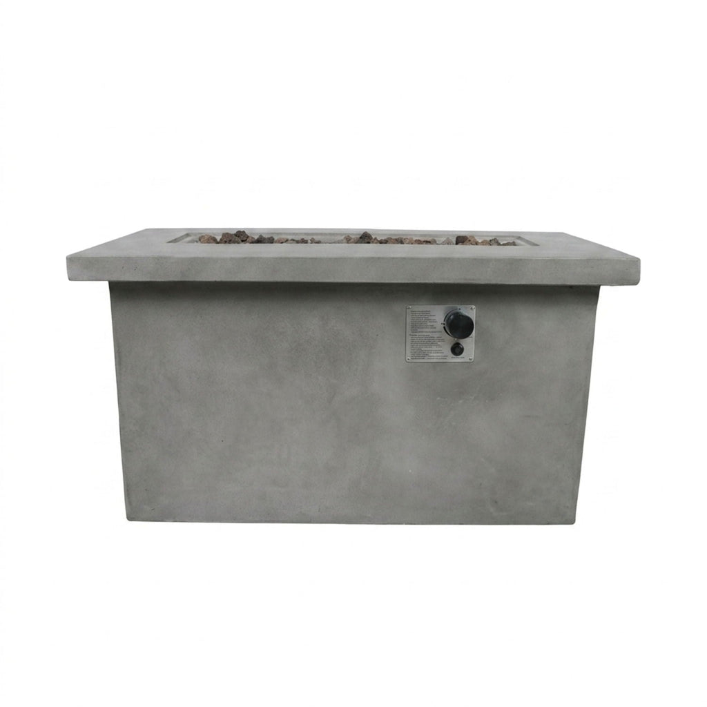 Propane / Natural Gas Outdoor Fire Pit Table - Gray