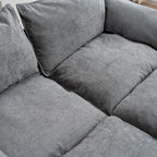 Convertible Combination Sofa With Footstools With Storage