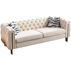 Chesterfield - Modern Tufted Living Room Sofa, 84.25''W Couch