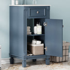 Bathroom Vanity With Sink, Soft-Closing Door, Adjustable Shelf