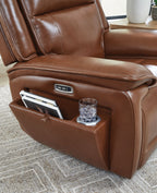 Healy Pier - Power Recliner / Adj Headrest - Chocolate
