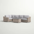 Stylish Sofa Seating Group With Cushions Perfect For Outdoor Gatherings