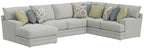 Stockbridge - Sectional With Comfort Coil Seating And 9 Accent Pillows Included