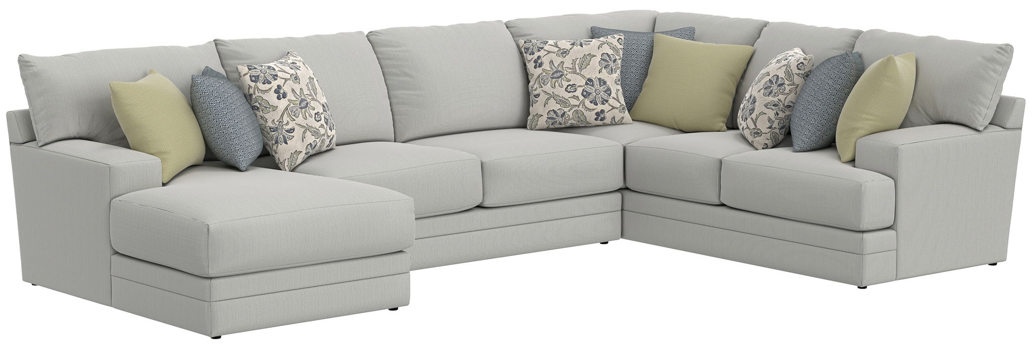 Stockbridge - Sectional With Comfort Coil Seating And 9 Accent Pillows Included