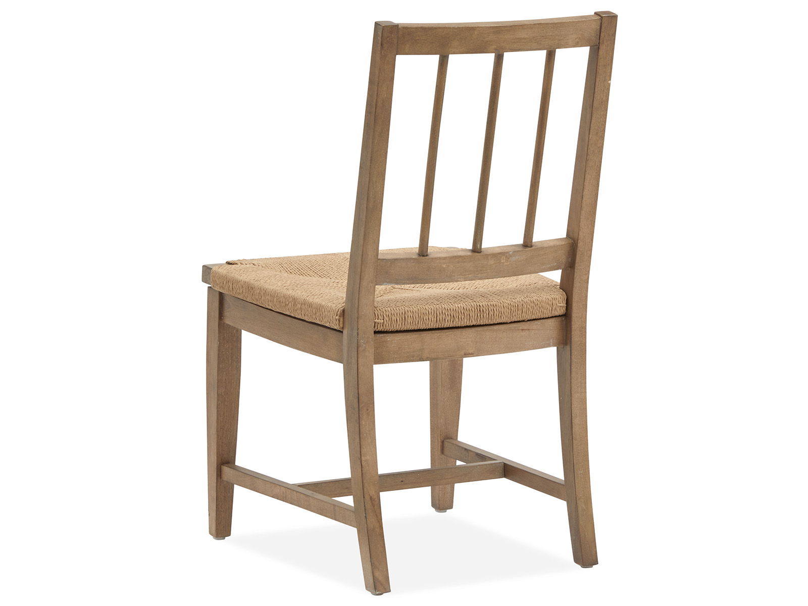 Lindon - Dining Side Chair With Paper Cord Seat (Set of 2) - Light Brown
