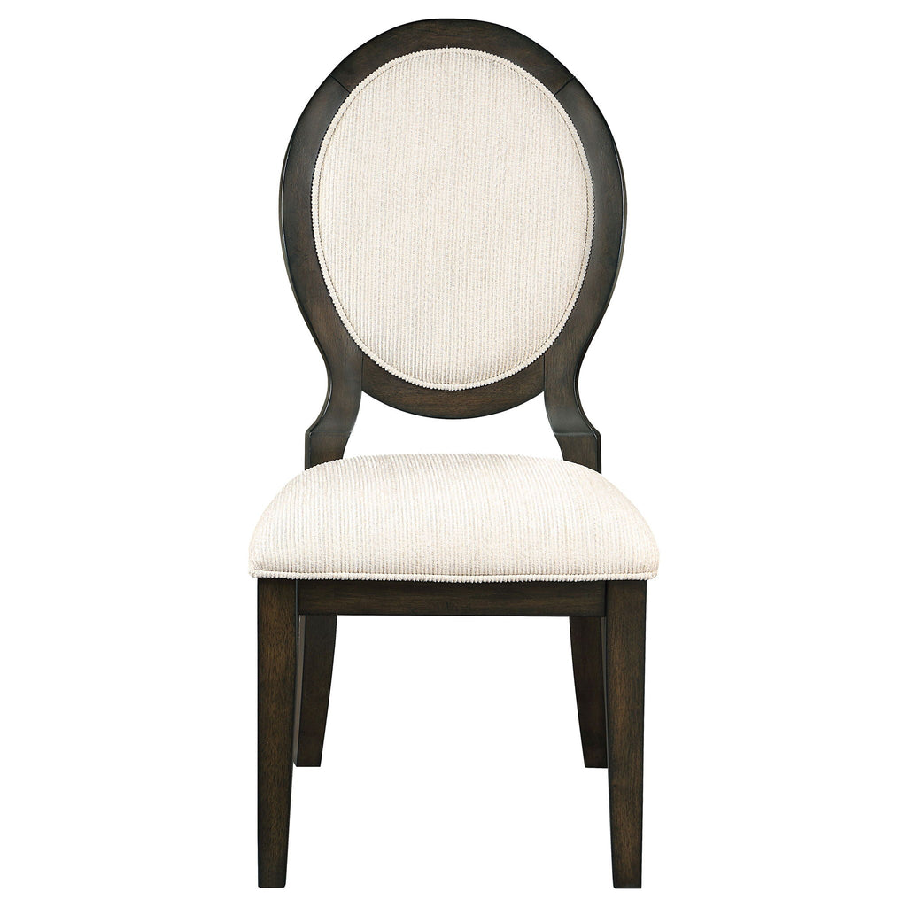 Twyla 5-piece Round Wood Dining Room Table Set Dark Cocoa