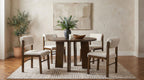 Strouse 5-piece Dining Set Cream and Walnut