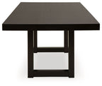 Neymorton - Rectangular Dining Room Butterfly Extension Table - Dark Grayish Brown