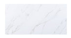 Caspian - Dining Table - White Printed Faux Marble Top & Black