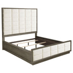 Durango 80-inch California King Panel Bed Taupe Oak
