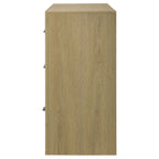Hendricks 6-drawer Bedroom Dresser Storage Cabinet Light Oak
