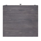Iban - End Table - Gray Oak & Chrome