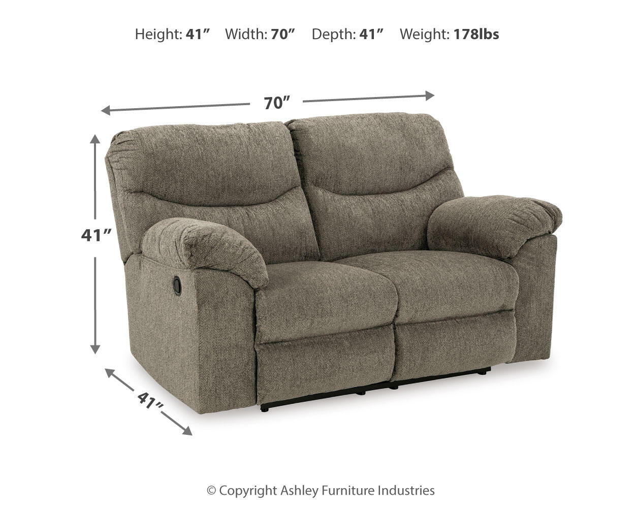 Alphons - Reclining Loveseat