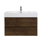 Alice - Bathroom Vanity Wall Mounted With Sink, Large Storage