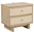 Kailani 5-piece Eastern King Bedroom Set Beige Oak