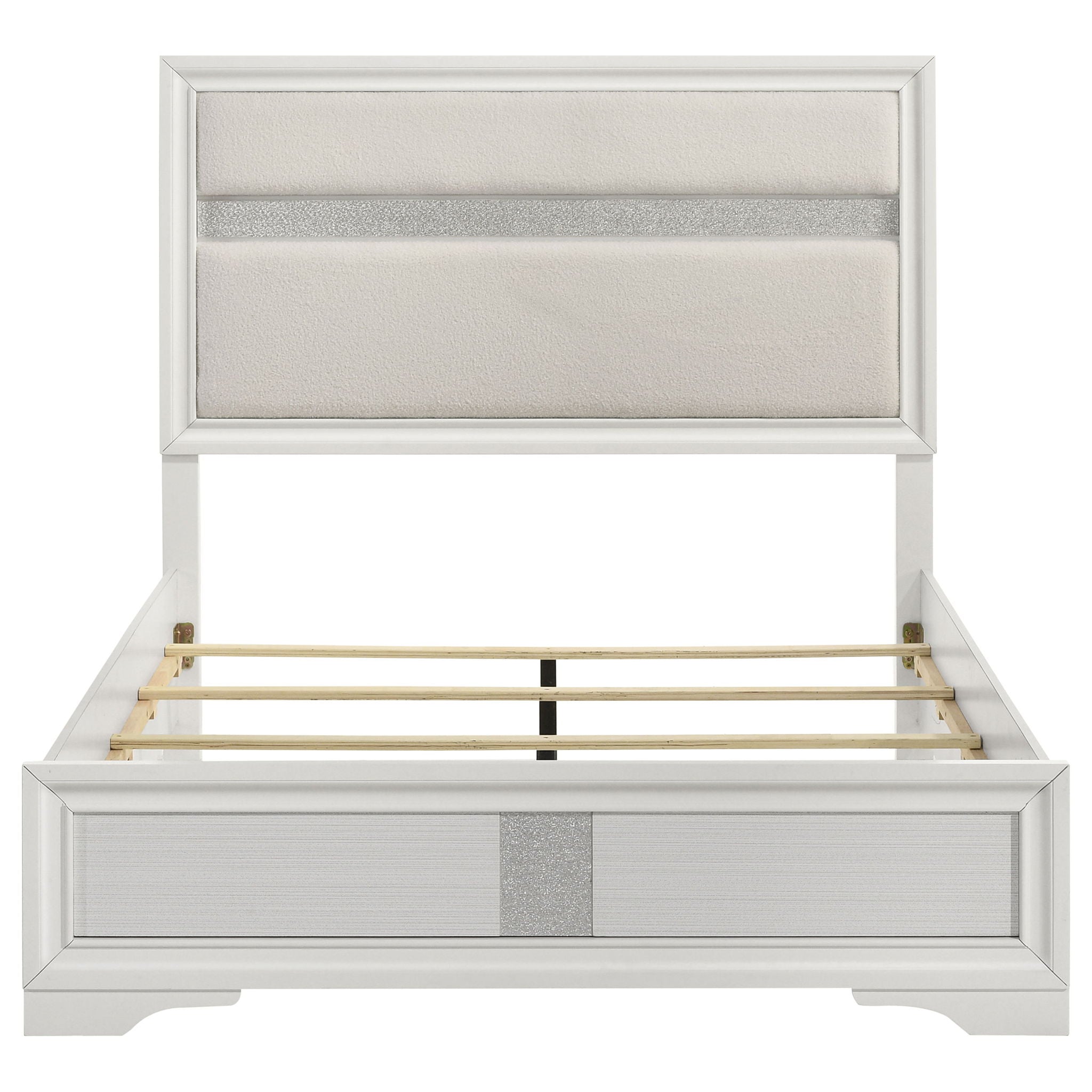 Miranda 54-inch Upholstered Full Panel Bed White