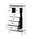Lotus - Cabinet - Mirrored, Faux Ice Cube Crystals