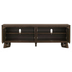 Trotter 71-inch 4-Door Wood TV Stand Media Console Brown