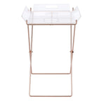 Cercie - Tray Table - Clear Acrylic & Copper