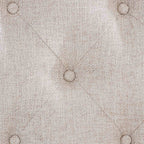 Sleigh Bed With Button Tufted Fabric Headboard And Footboard