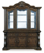 Maylee - Dining Buffet And Hutch - Dark Brown