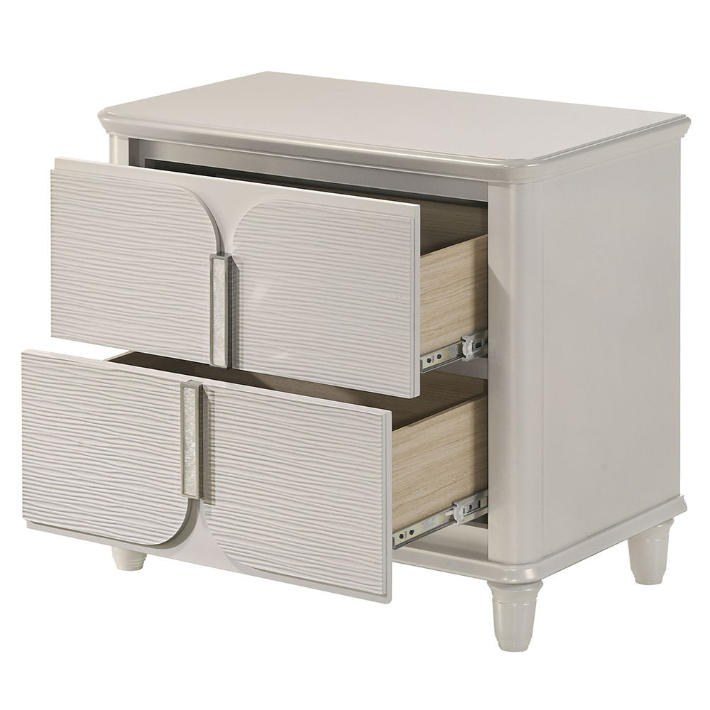Laveda - Nightstand - Pearl White