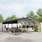 Heavy Duty Carport, All Weather Shelter - Black