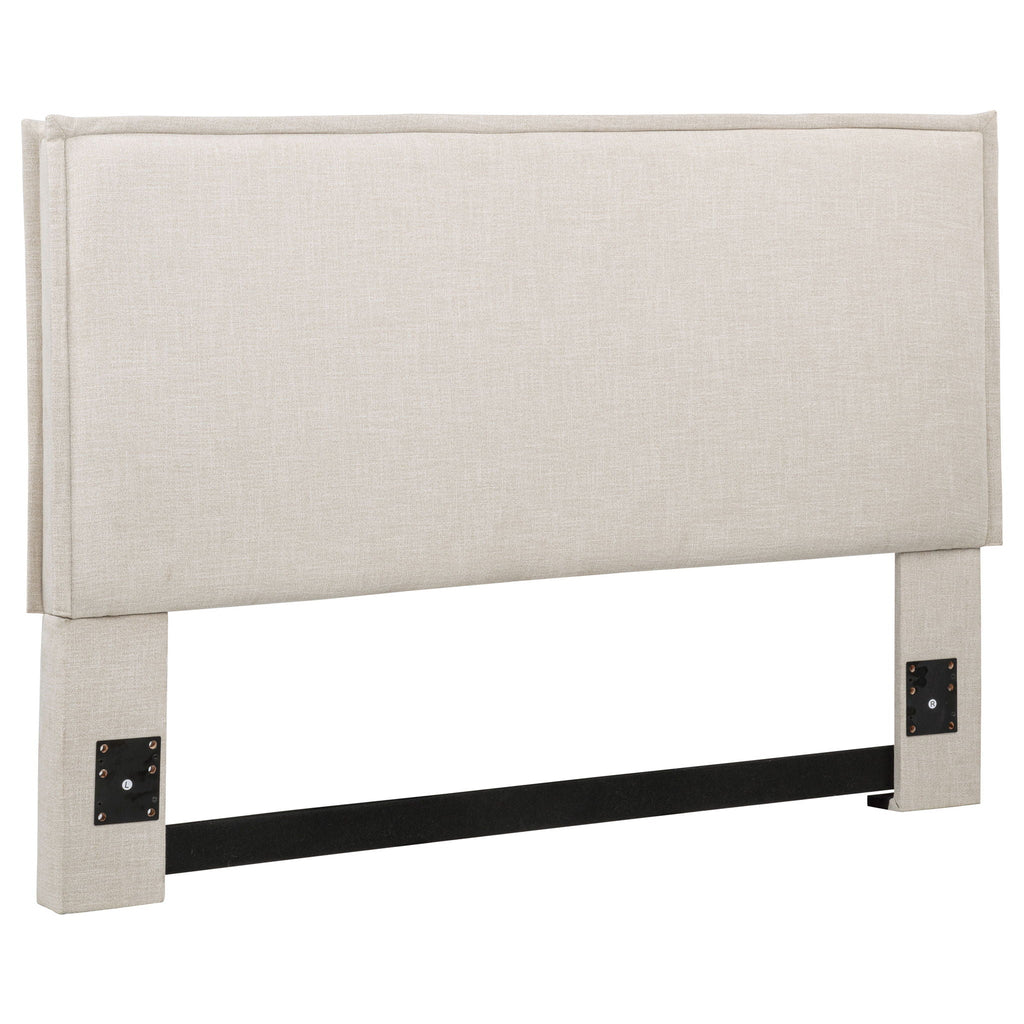 Izzy Upholstered Queen or Full Panel Headboard Sand