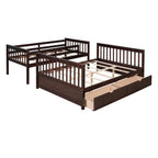 Bunk Bed With Ladders And 2 Storage Drawers