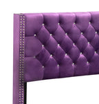 Upholstered Nailhead Trim Chic Bed