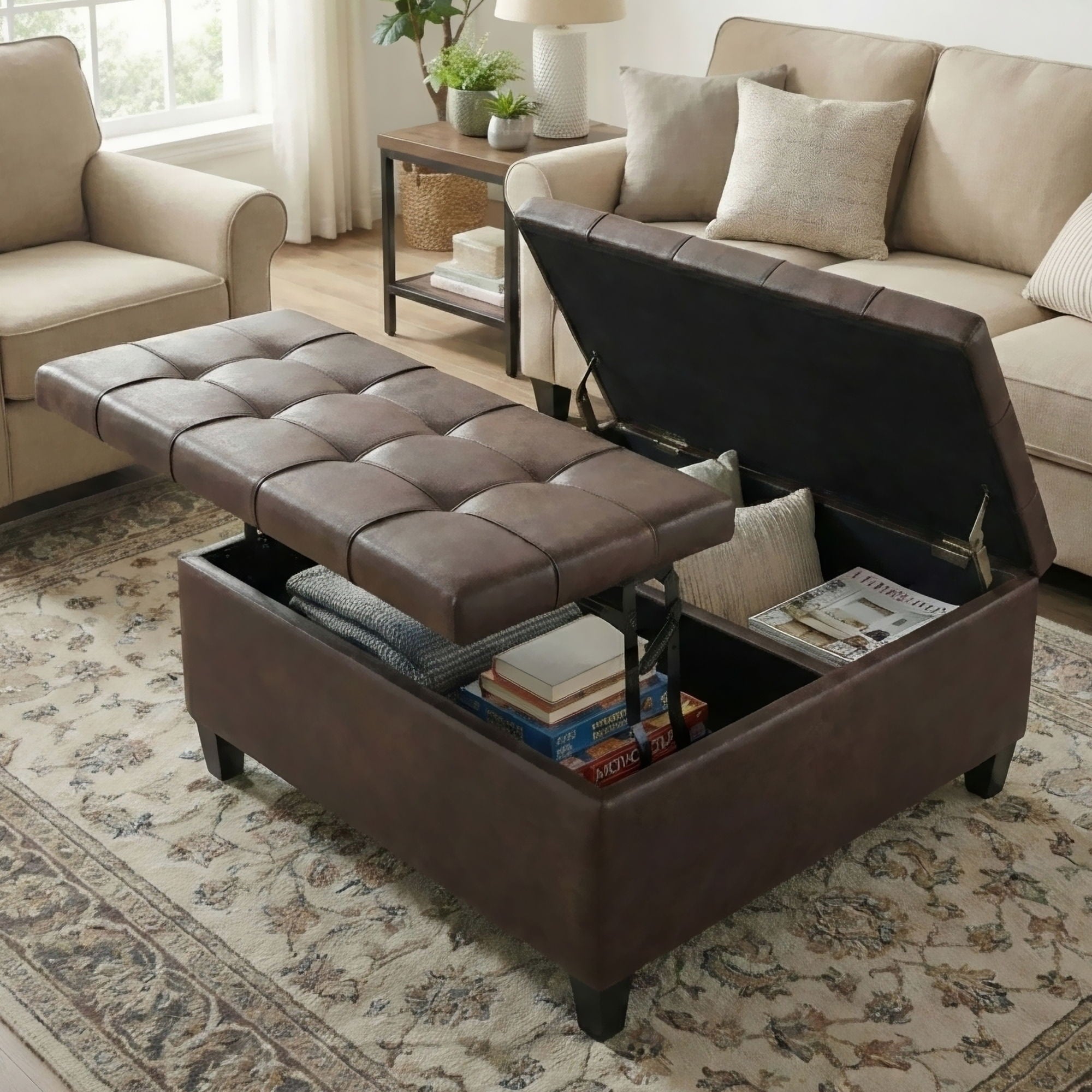 Harrison - Large Coffee Table Storage Ottoman