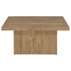 Devar Square Engineered Wood Coffee Table Mango Brown