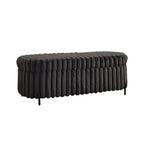 Flip Top Storage Bench With Metal Legs