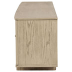 Kailani 79-inch 4-door Cane TV Stand Media Console Beige Oak