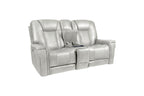 Sanibel - Power Console Loveseat - Wall Prox. Recliner With Power And Power Headrest And Lumbar, Wireless Charger