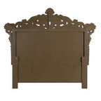 Constantine - Eastern King Bed - Synthetic Leather , Light Gold, Brown & Gold